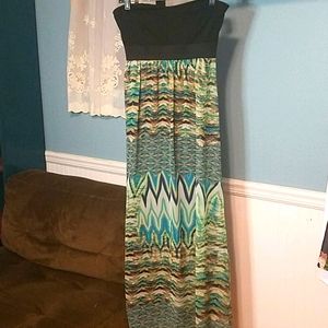 Wet Seal Strapless Maxi Dress
